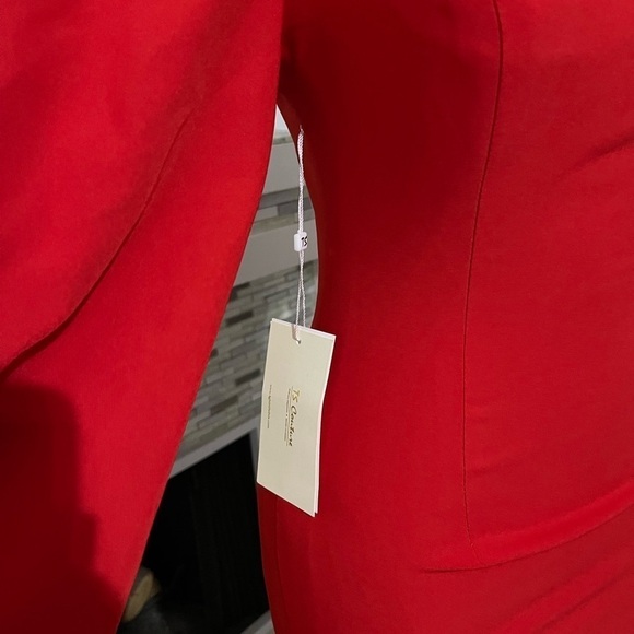 NWT TS Couture cape sleeves dress size S red or blue - Picture 12 of 12